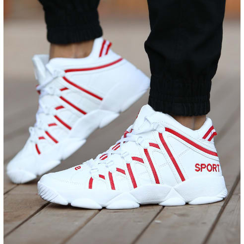 New Trendy Sports Sneakers - Red/White