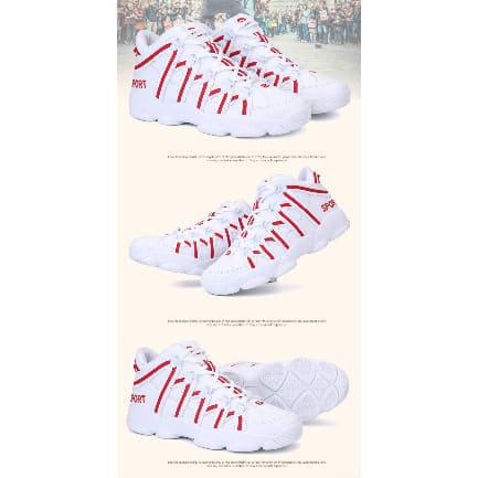 New Trendy Sports Sneakers - Red/White