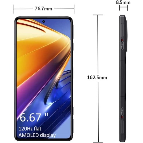 Poco F4 Gt Dual Sim - 6.67" - 12GB RAM - 256GB  ROM - 5G - Dual Sim - Stealth Black