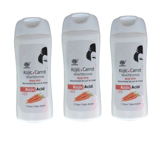 Carrot Whitening Body Milk - spf25 - 250ml x3