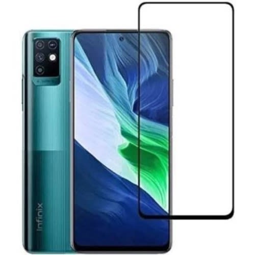 Tempered Glass For Infinix Note 8 - Black