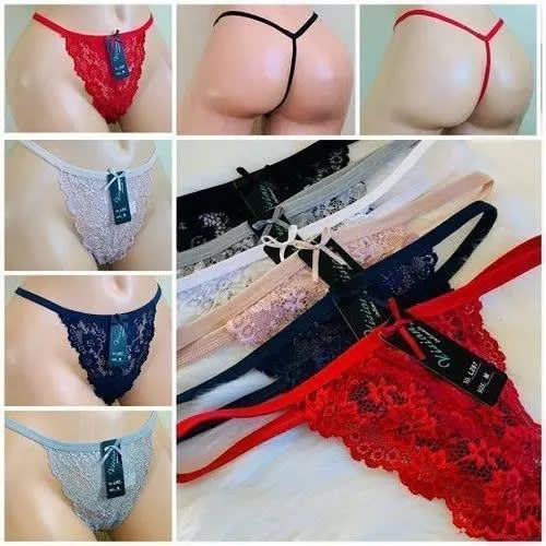 Ladies Net Lace Panties - Set Of 6