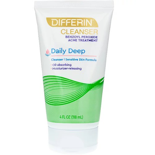 Differin Daily Deep Cleanser With Benzoyl Peroxide - 1 Pack - 4 Oz/118ml