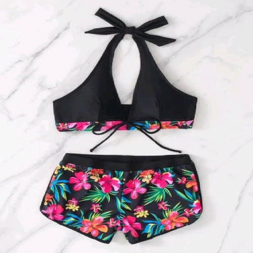 Halter Neck 2 Piece Swimwear