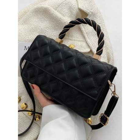 Quilted Mini Pu Leather Handbag
