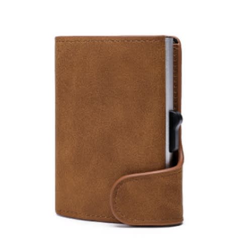 Leather Wallet Credit Card Holder Rfid