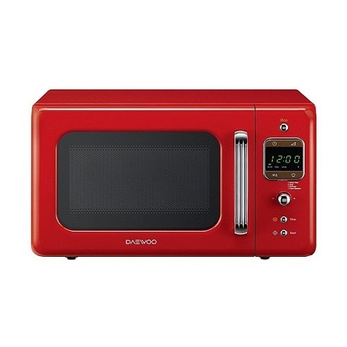 Portable 20L Retro Style Microwave Oven - Red