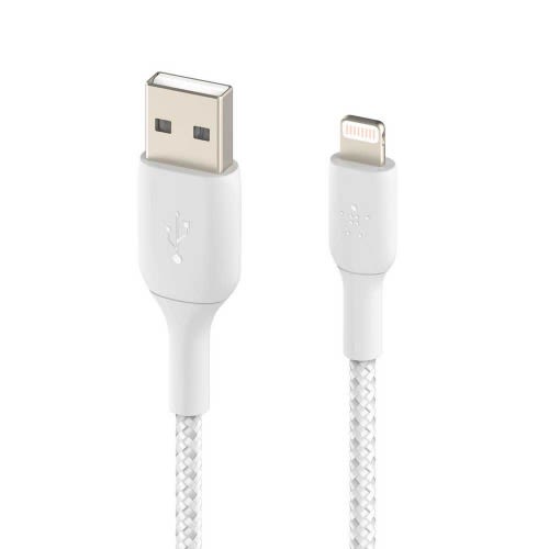 Lightning To USB-A Cable - 2m - White Braided