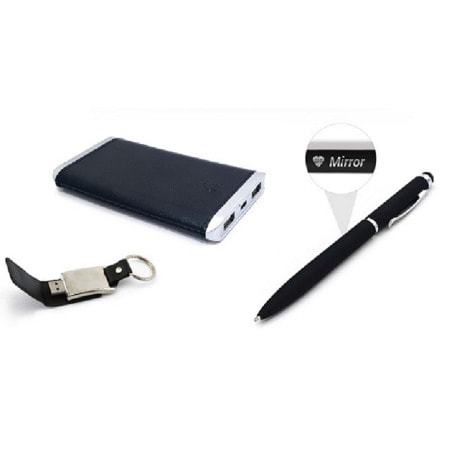 Gift Set Power Bank, 8GB Flash Drive, And Pen - 3 Pieces