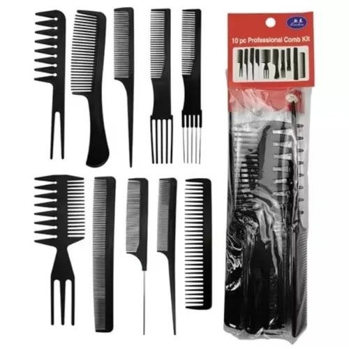 Professional Comb Kit - 10pieces