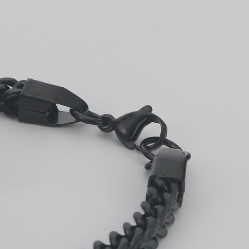 Men's Steel Bracelet -Black