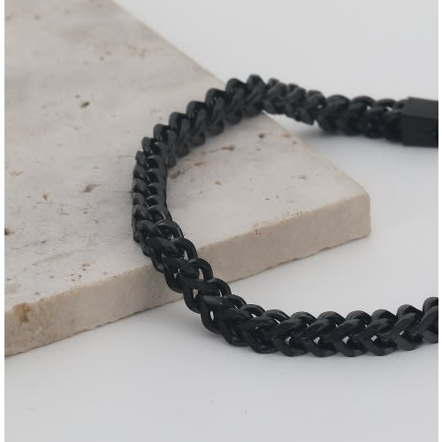 Men's Steel Bracelet -Black