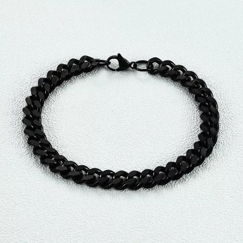 Men's Steel Bracelet -Black