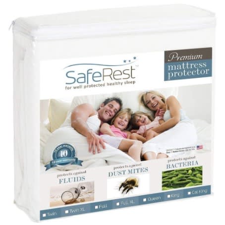 Saferest Waterproof Mattress Cover Protectors – 39" X 75"  -  White