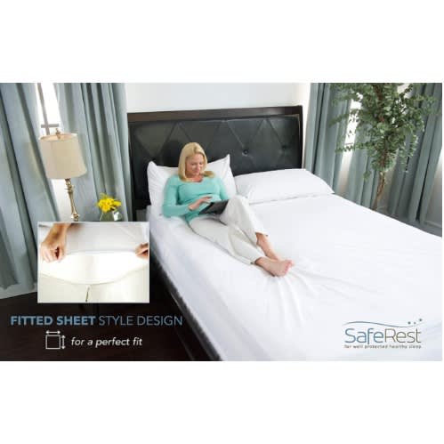 Saferest Waterproof Mattress Cover Protectors – 39" X 75"  -  White