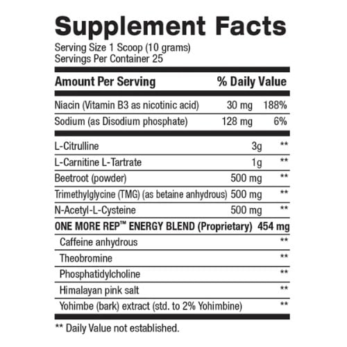 One More Rep™ Energy Support -250g