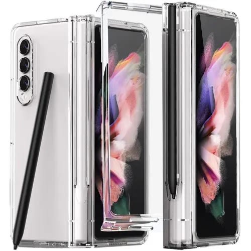Case For Galaxy Z Fold 3  With Pen Holder And Screen Protector