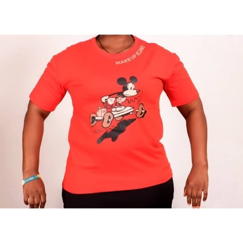 Ladies Round Neck Polo - Orange