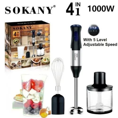 Hand Blender 4 In 1 - 300ml - 1000w