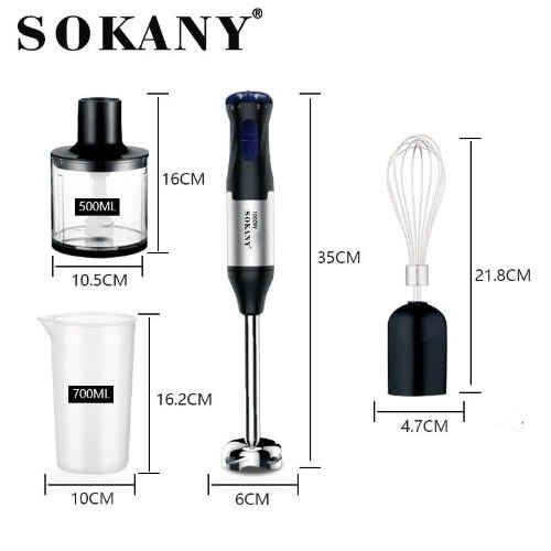 Hand Blender 4 In 1 - 300ml - 1000w