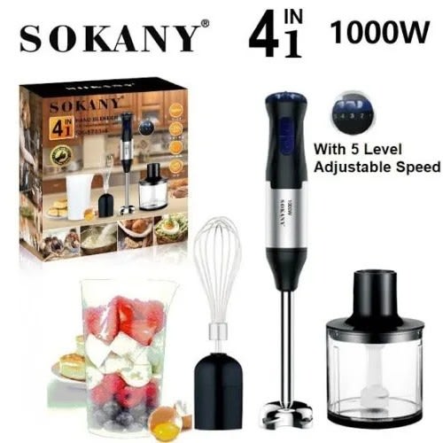 Hand Blender 4 In 1 - 300ml - 1000w