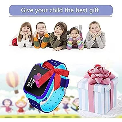 Kids Waterproof Touch Screen Smartwatch With Two-Way Call Sos Games - Camera - Multicolor