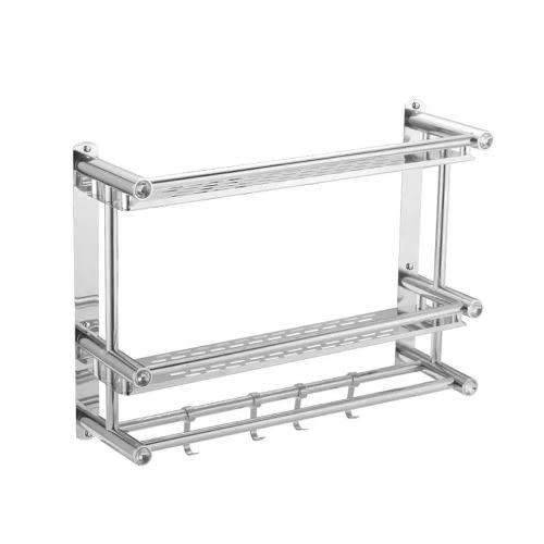 Bathroom And Kitchen Shelf Stainless Steel Storage Rack