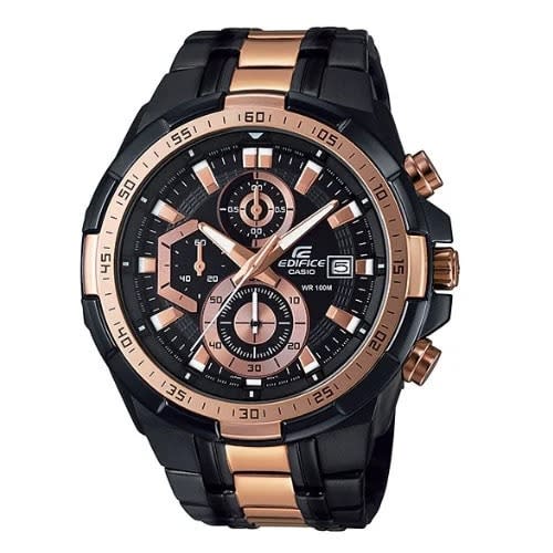 Ediifice Chronograph Dual Tone Watch For Men- EFR 539