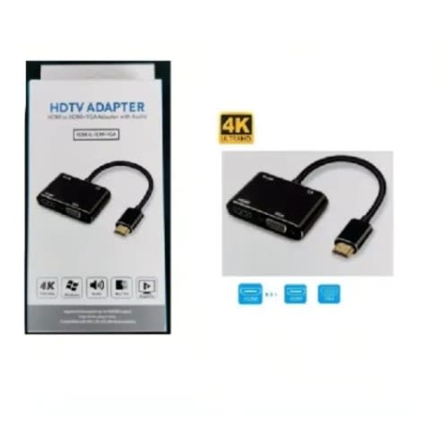Hdtv Adapter  Hdmi To Hdmi  + Vga Adapter With Audio