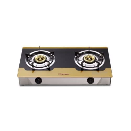 Double Burner Table Top Glass Cooker 11.8*71.5*37cm
