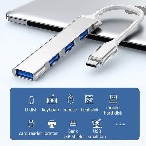 Usb Type C Hub Adapter - 4 In 1