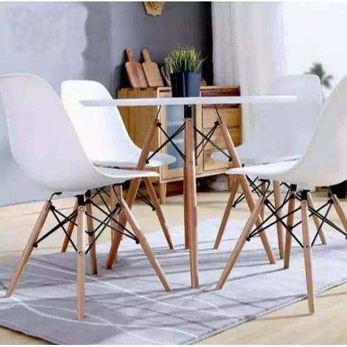 Dining Table Round With 4 Sitting Chairs