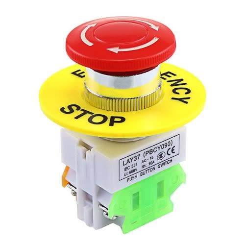 Emergency Stop & Push Button Switch - Ac 660v 10a -5 Pieces