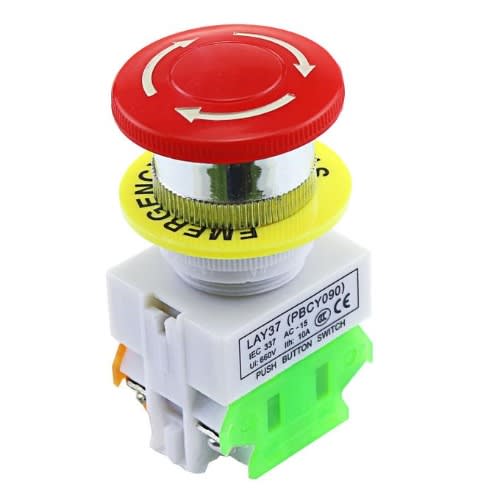 Emergency Stop & Push Button Switch - Ac 660v 10a -5 Pieces