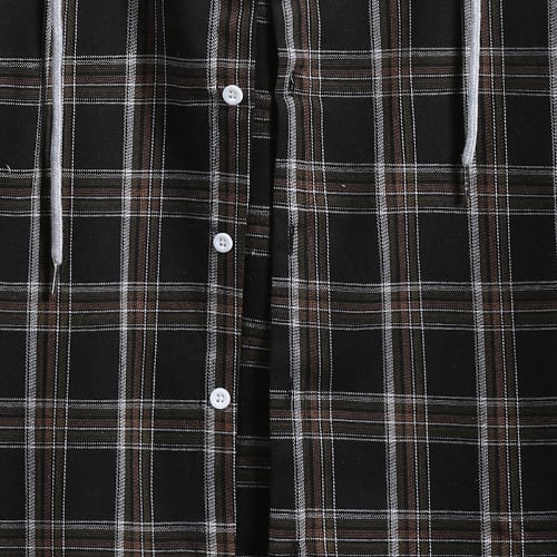 Short Sleeve Button Down Hood Shirt
