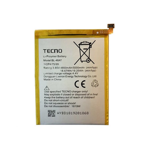 Replacement Internal Battery For Tecno - Bl-48at