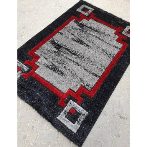 5 By 7ft Pattern Center Shaggy Rug - Multicolor