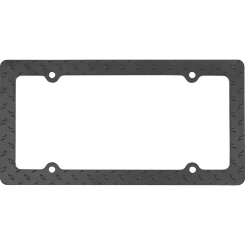 Auto Drive License Plate Frame - Black Diamond Design - 13.25X6"