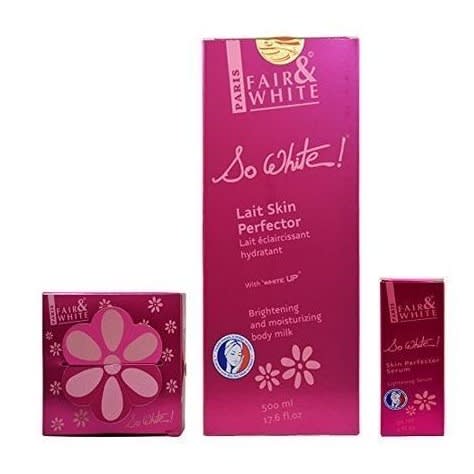 So White Soap 7oz + Brightening Body Milk 17.6oz + Skin Perfect Serum 1oz Com