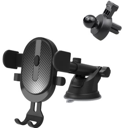 Dashboard Windshield And Air Vent Phone Holder-Black