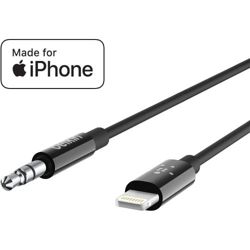 Av10172bt03-blk 3.5mm Audio Cable With Lightning Connector - Black