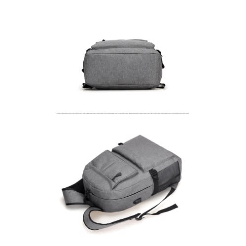 AntiTheft Travel Backpack USB Charging Laptop Bag - Grey