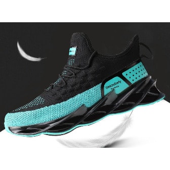 Men And Women Trendy Sports Sneakers - Blue & Black