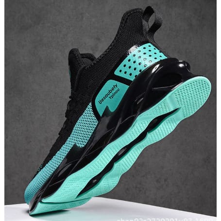 Men And Women Trendy Sports Sneakers - Blue & Black