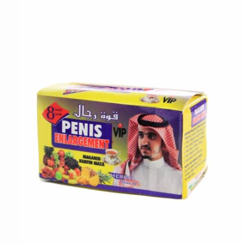 Vip Herbal Penis Enlargement Powder Tea For Men - 8 Sachets