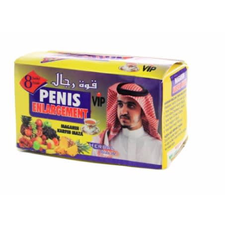 Vip Herbal Penis Enlargement Powder Tea For Men - 8 Sachets