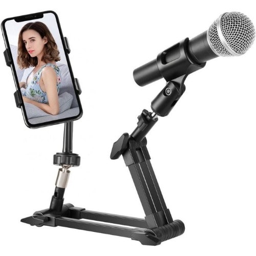 Professional Adjustable Microphone & Phone Holder