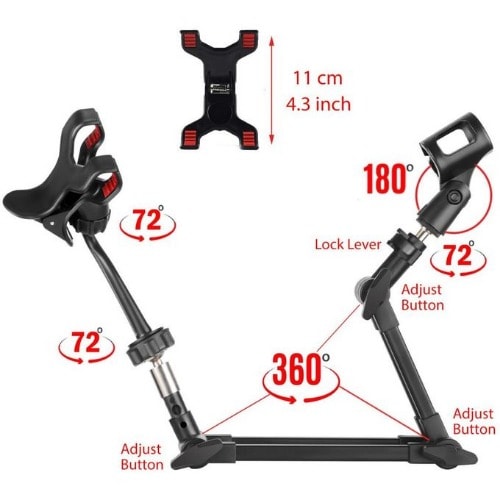 Professional Adjustable Microphone & Phone Holder