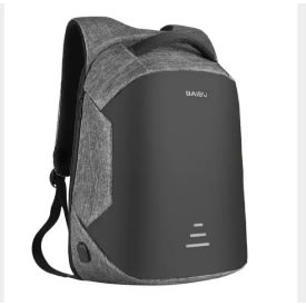 Unisex Anti Theft Backpack - Grey