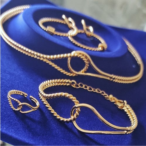 Elegant Gold Plated Jewelry Set